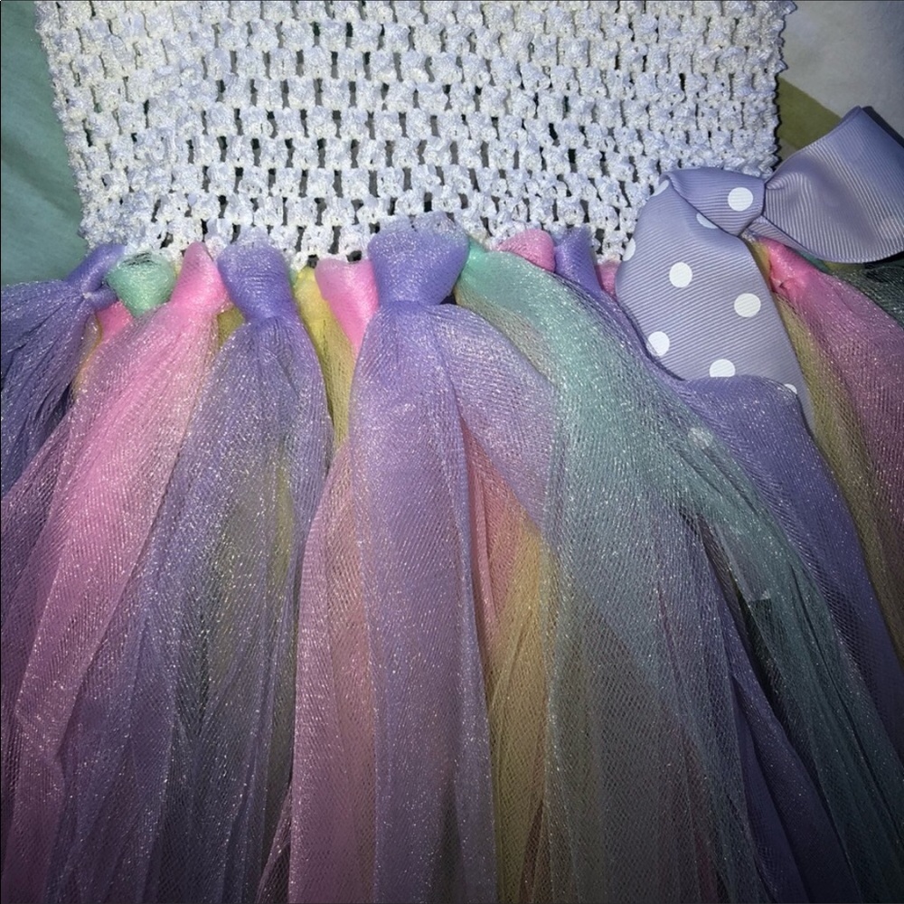 ๐ Girlโs Tulle Party Dress - Picture 7 of 9